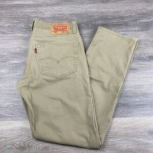 Levis 511 Jeans Mens‎ 30X30 Solid brown Denim Pants Slim Fit 5 Pocket